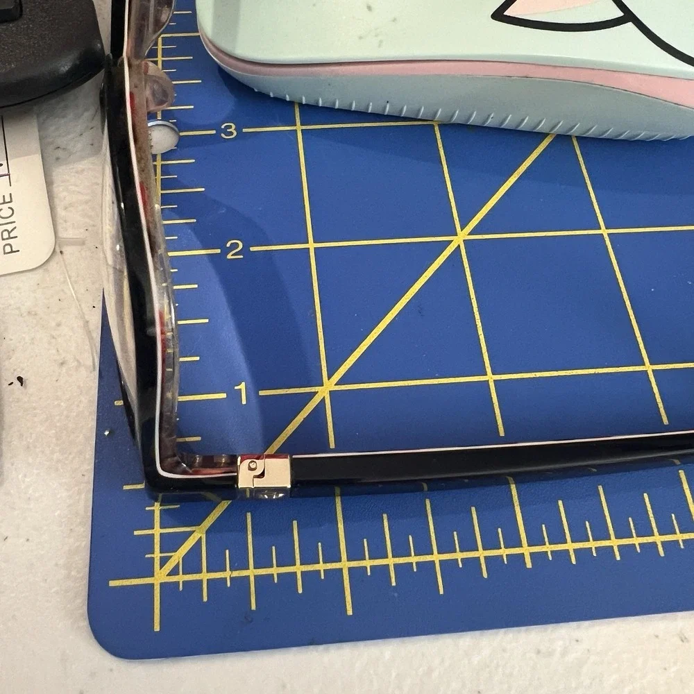 KATE SPADE Frames W Case NEW YORK CALLEY 807 BLACK RED PINK  So Happy To See You - Picture 15 of 16